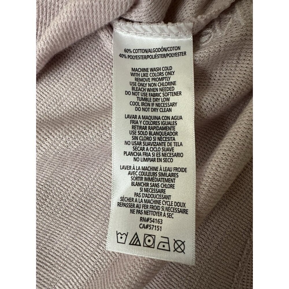 Calvin Klein Hoodie Womens Medium Brown Knit Performance Ruched Sleeve Full Zip - Picture 10 of 16